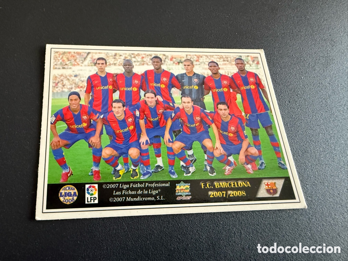 Cromos de f&uacute;tbol: MUNDICROMO 2007-08. n 29. FC BARCELONA. Alineaci&oacute;n. MESSI