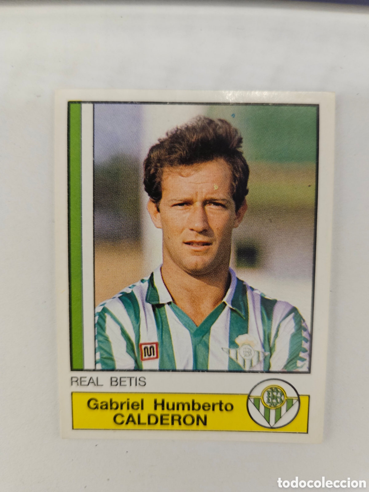 Cromos de f&uacute;tbol: PANINI 86 87 FUTBOL 87 N&ordm; 72 CALDERON BETIS 1986 1987 NUNCA PEGADO