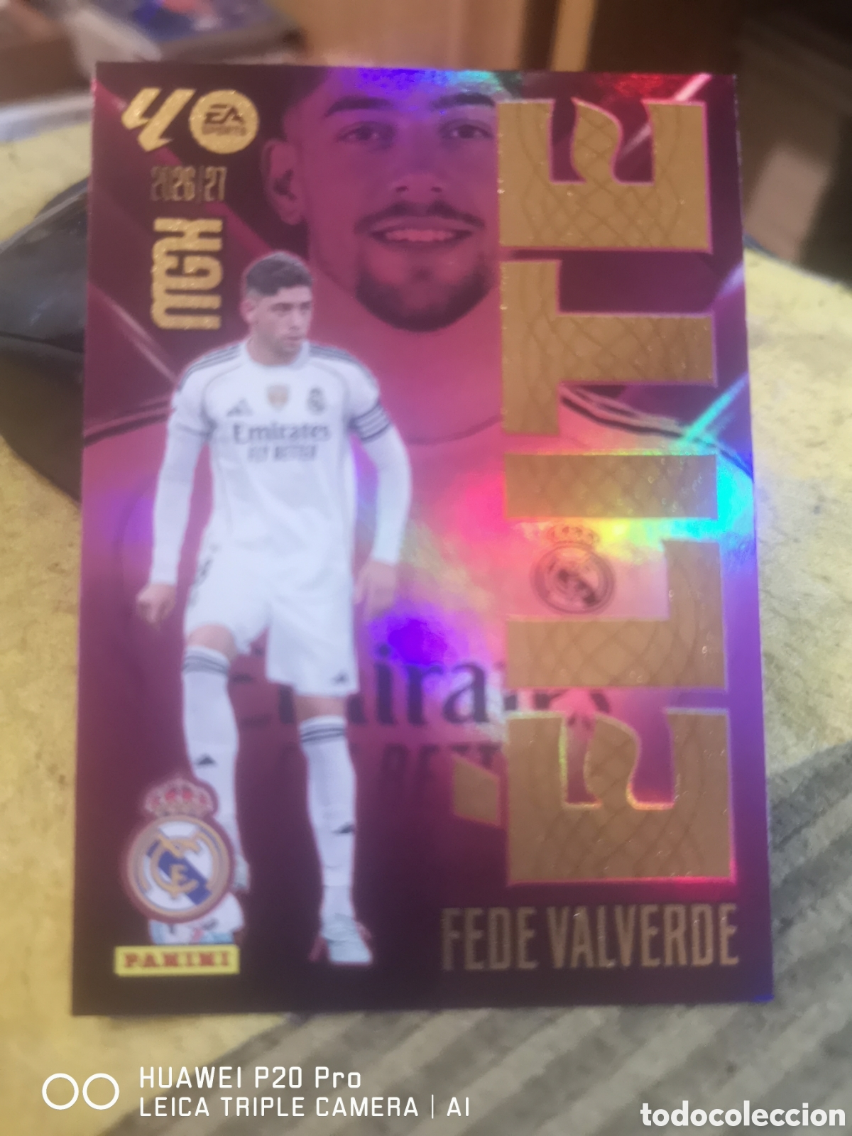 Cromos de f&uacute;tbol: MEGACRACKS 2026 27 ELITE 5 FEDE VALVERDE - REAL MADRID