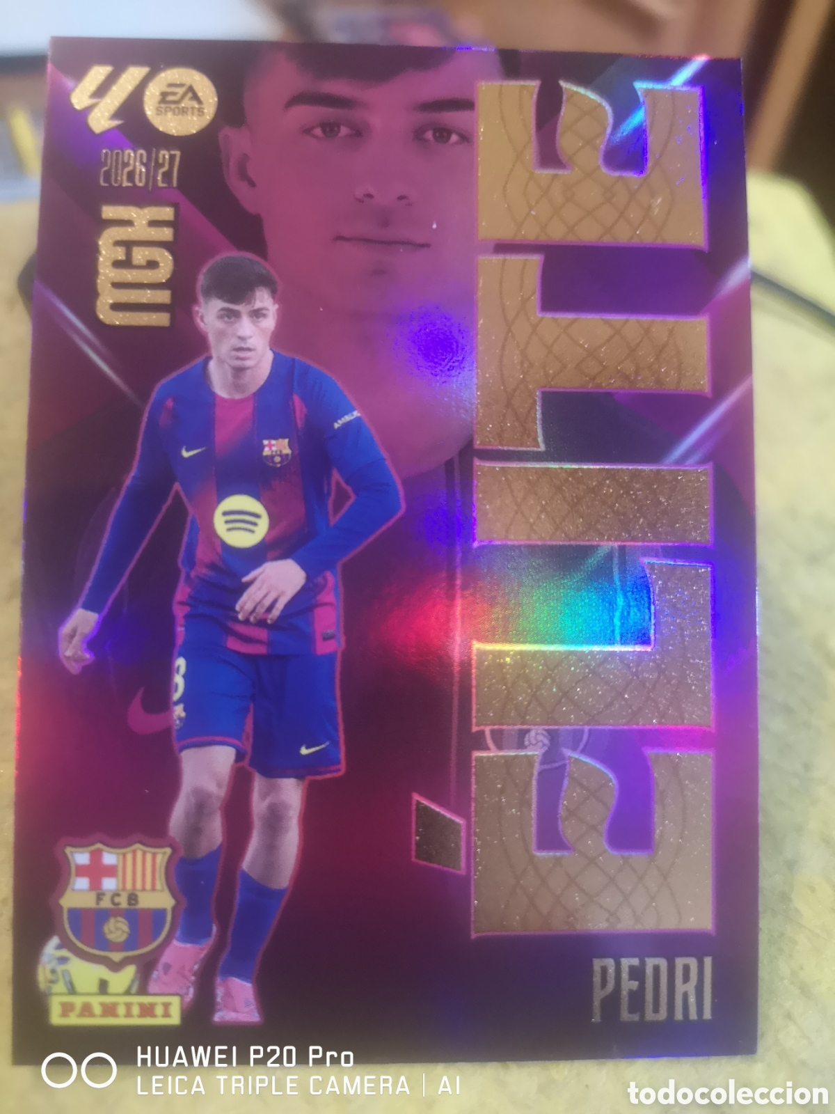 Cromos de f&uacute;tbol: MEGACRACKS 2026 27 ELITE 15 PEDRI - BARCELONA