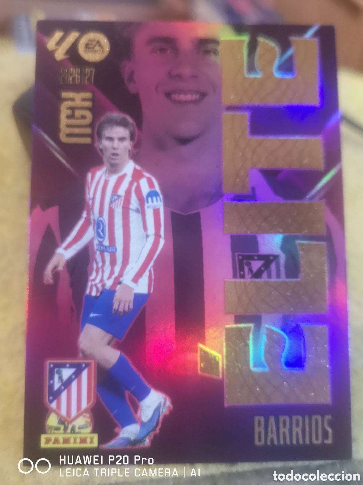 Cromos de f&uacute;tbol: MEGACRACKS 2026 27 ELITE 1 BARRIOS - ATLETICO DE MADRID