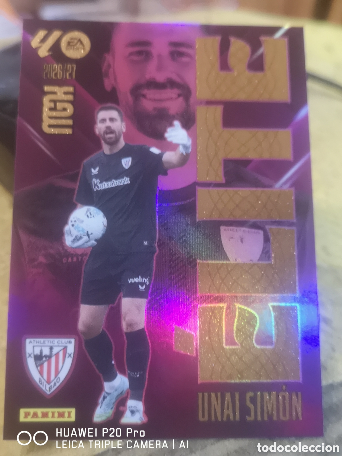Cromos de f&uacute;tbol: MEGACRACKS 2026 27 ELITE 17 UNAI SIMON - ATHLETIC BILBAO