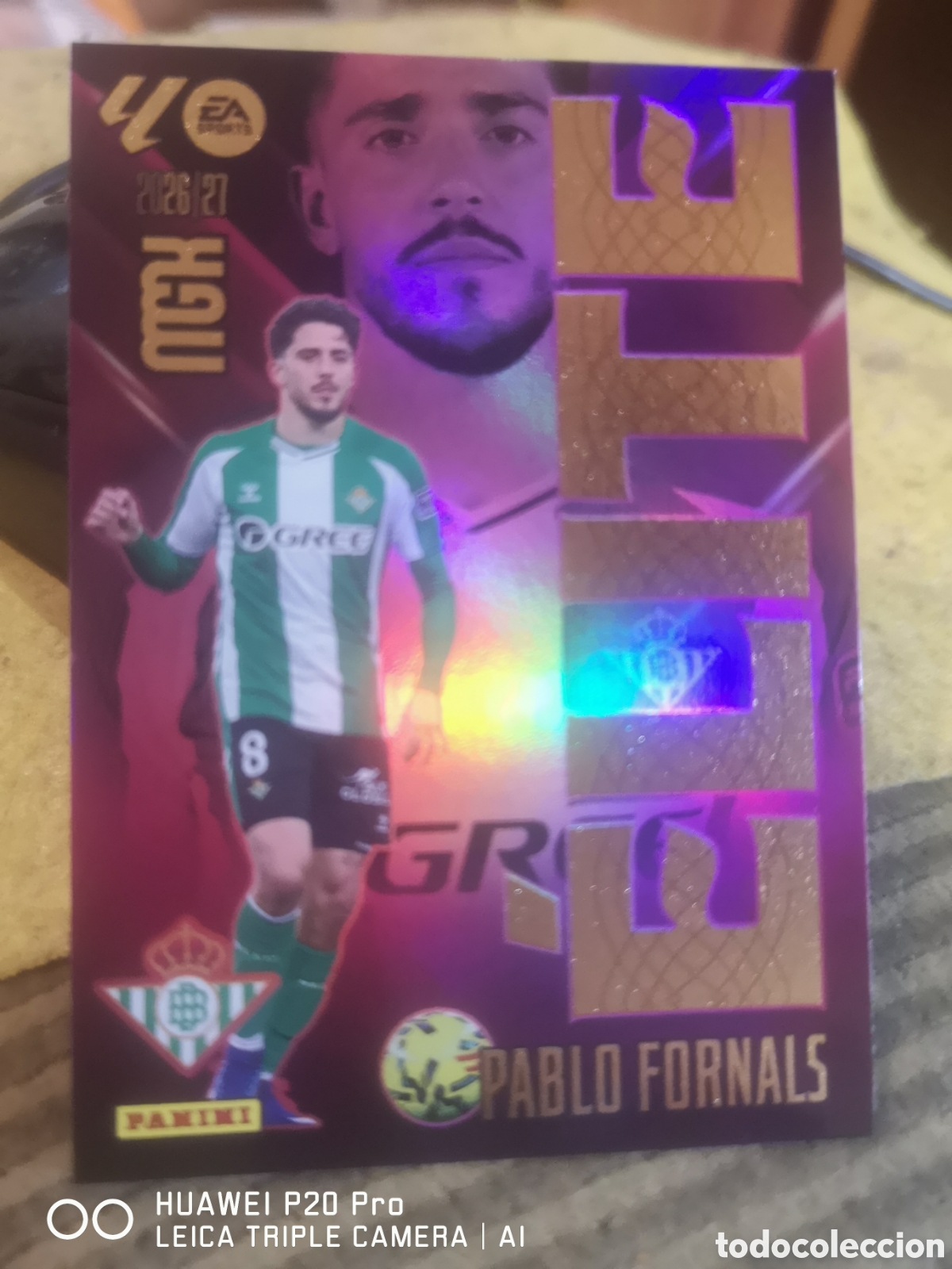 Cromos de f&uacute;tbol: MEGACRACKS 2026 27 ELITE 14 PABLO FORNALS - REAL BETIS