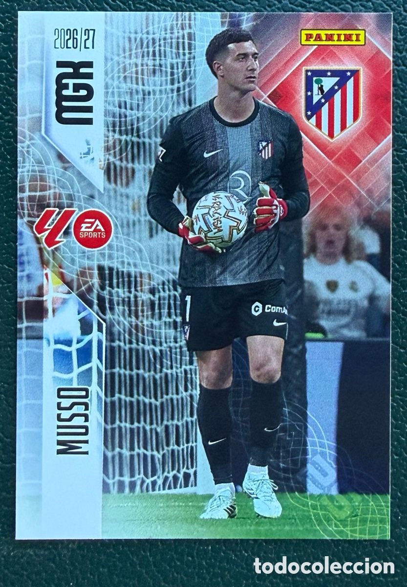 Cartes &agrave; collectionner de Football: 57 MUSSO ATLETICO DE MADRID FICHAS ALBUM MEGACRACKS 2026 2027 MGK 26 27