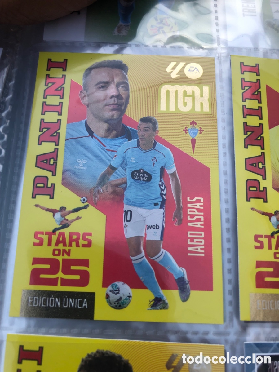 Cromos de f&uacute;tbol: 444 IAGO ASPAS CELTA DE VIGO STARS ON 25 FICHAS ALBUM MEGACRACKS 2026 2027 MGK 26 27
