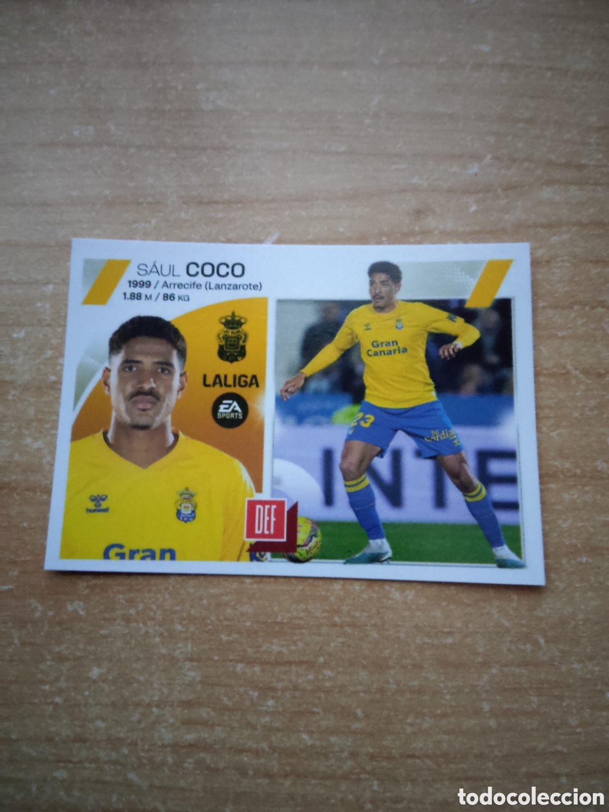 Cromos de f&uacute;tbol: 6 SAUL COCO UD LAS PALMAS LIGA ESTE 2023 2024
