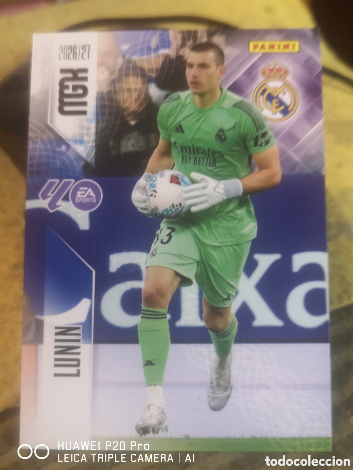 Cromos de f&uacute;tbol: MEGACRACKS 2026 27 LUNIN REAL MADRID 219