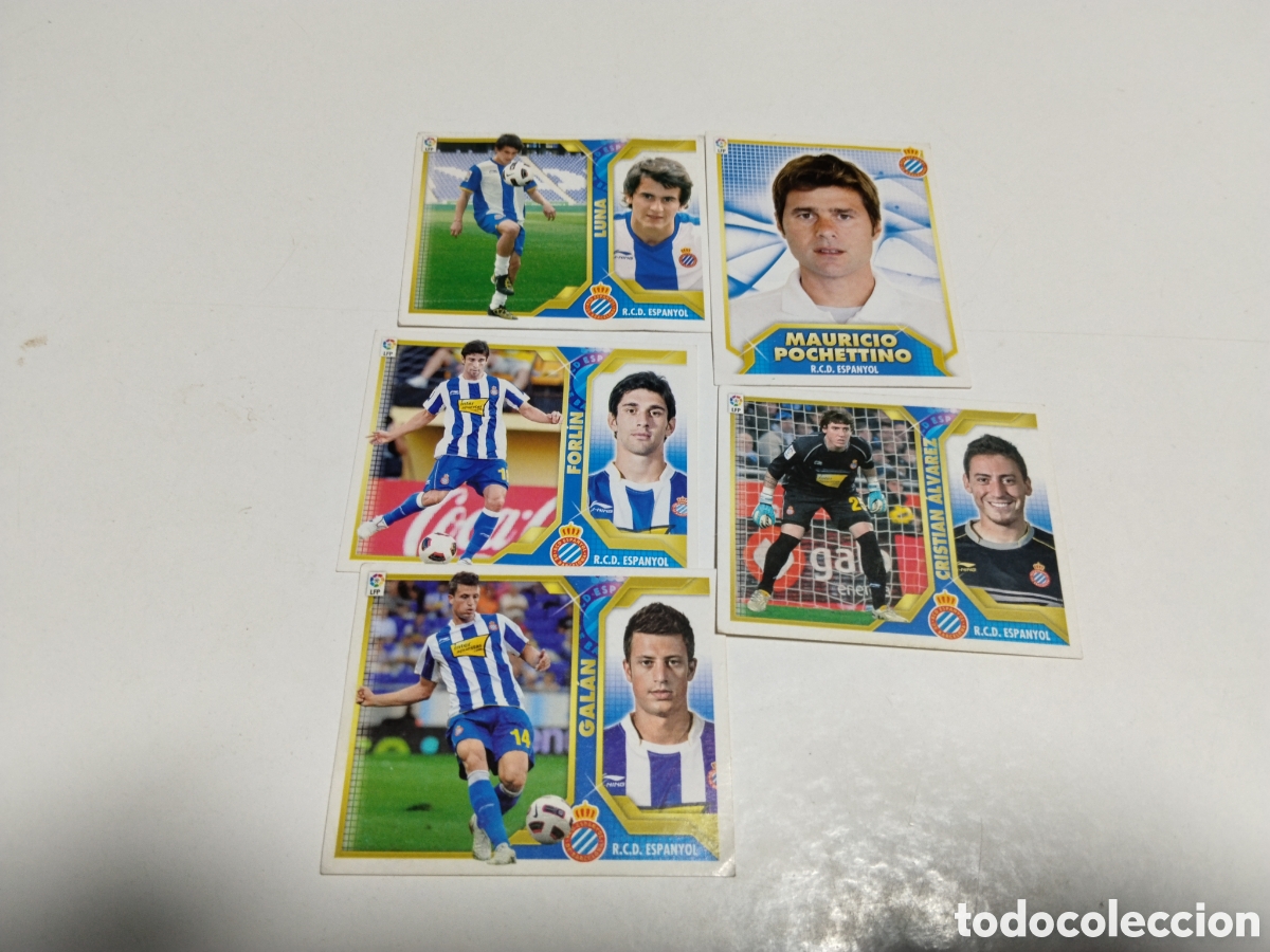 Cromos de f&uacute;tbol: 5 Cromos R.C.D. ESPANYOL2011-2012