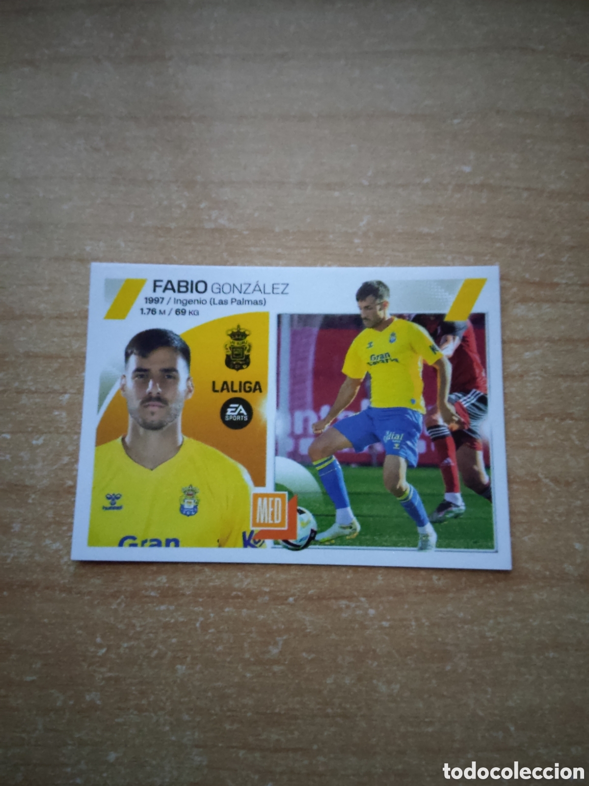 Cromos de f&uacute;tbol: 12 B FABIO GONZALEZ UD LAS PALMAS LIGA ESTE 2023 2024