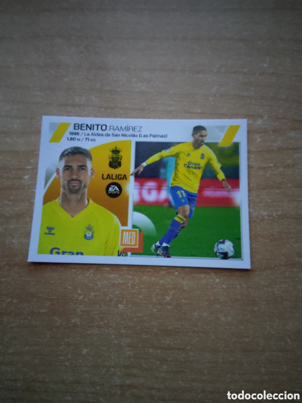 Cromos de f&uacute;tbol: 16 B BENITO RAMIREZ UD LAS PALMAS LIGA ESTE 2023 2024