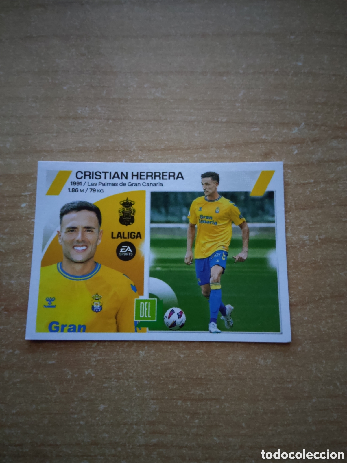 Cromos de f&uacute;tbol: 17 CRISTIAN HERRERA UD LAS PALMAS LIGA ESTE 2023 2024