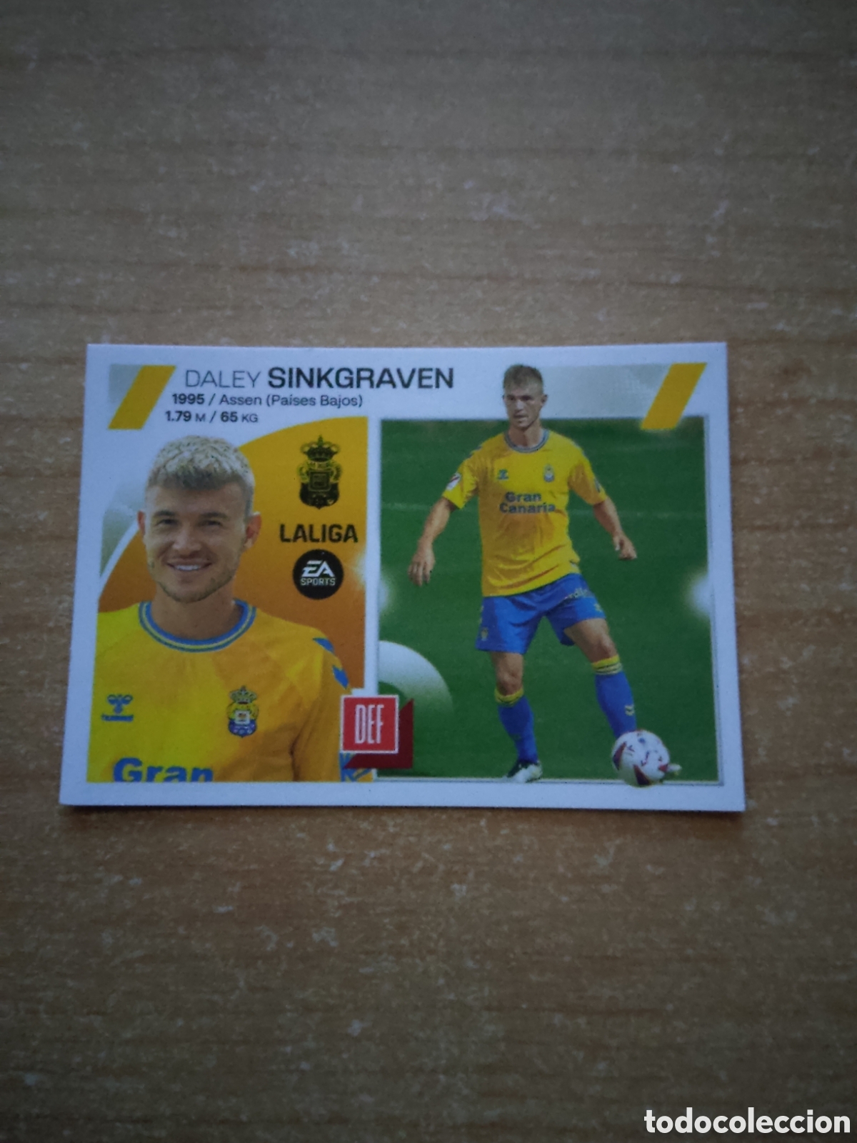 Cromos de f&uacute;tbol: 12 DALEY SINKGRAVEN ULTIMO FICHAJE UD LAS PALMAS LIGA ESTE 2023 2024