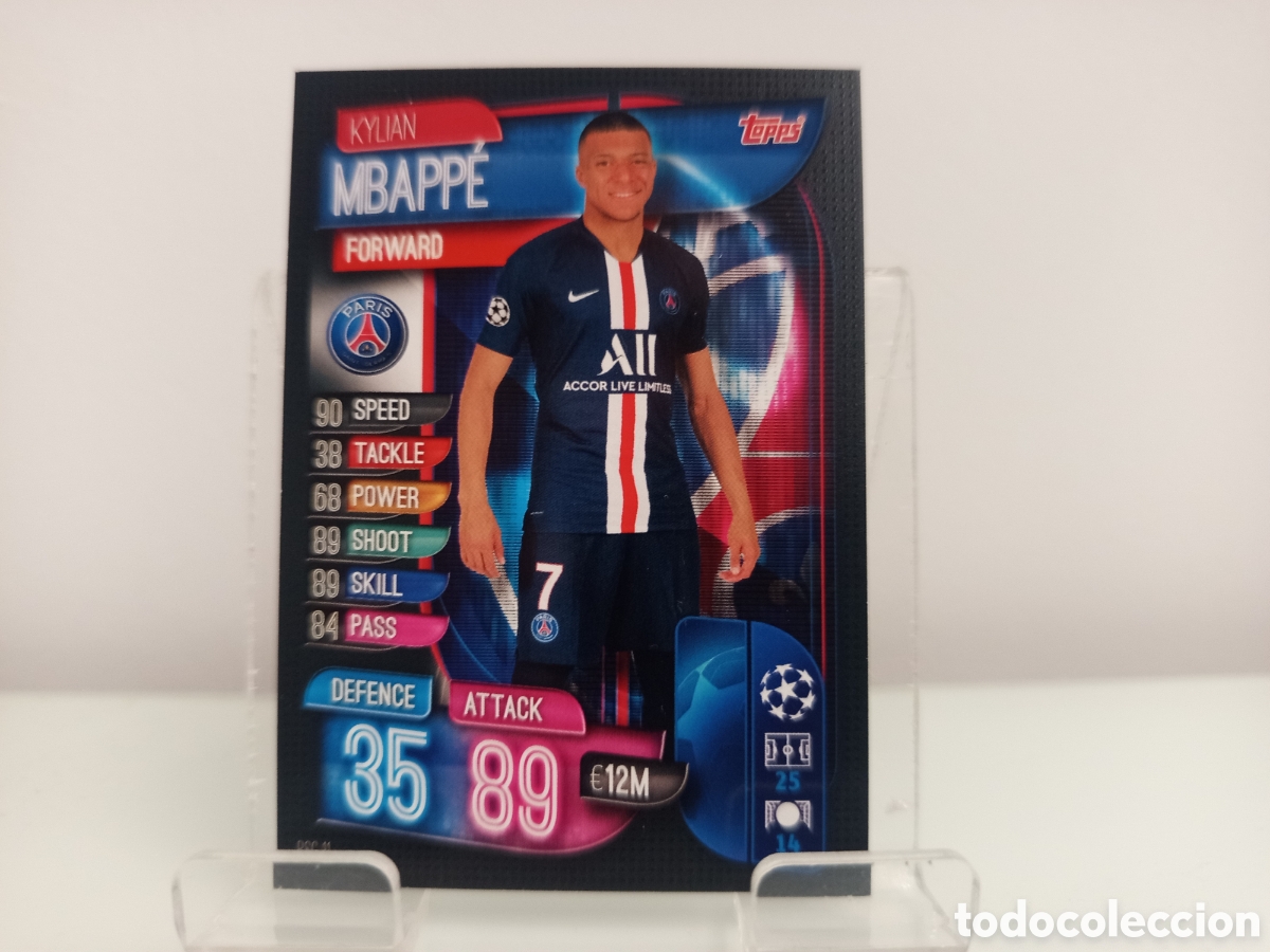 Cromos de f&uacute;tbol: ❇️ CROMO ⚽ MBAPPE PSG 11 MATCH ATTAX 19 20 2019 2020 TOPPS PSG ❇️