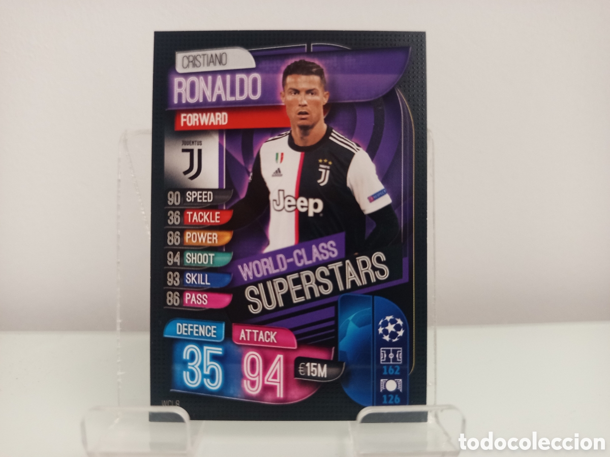 Cromos de f&uacute;tbol: ❇️ CROMO ⚽ CRISTIANO RONALDO WORLD CLASS SUPERSTARS MATCH ATTAX 19 20 2019 2020 TOPPS JUVENTUS ❇️
