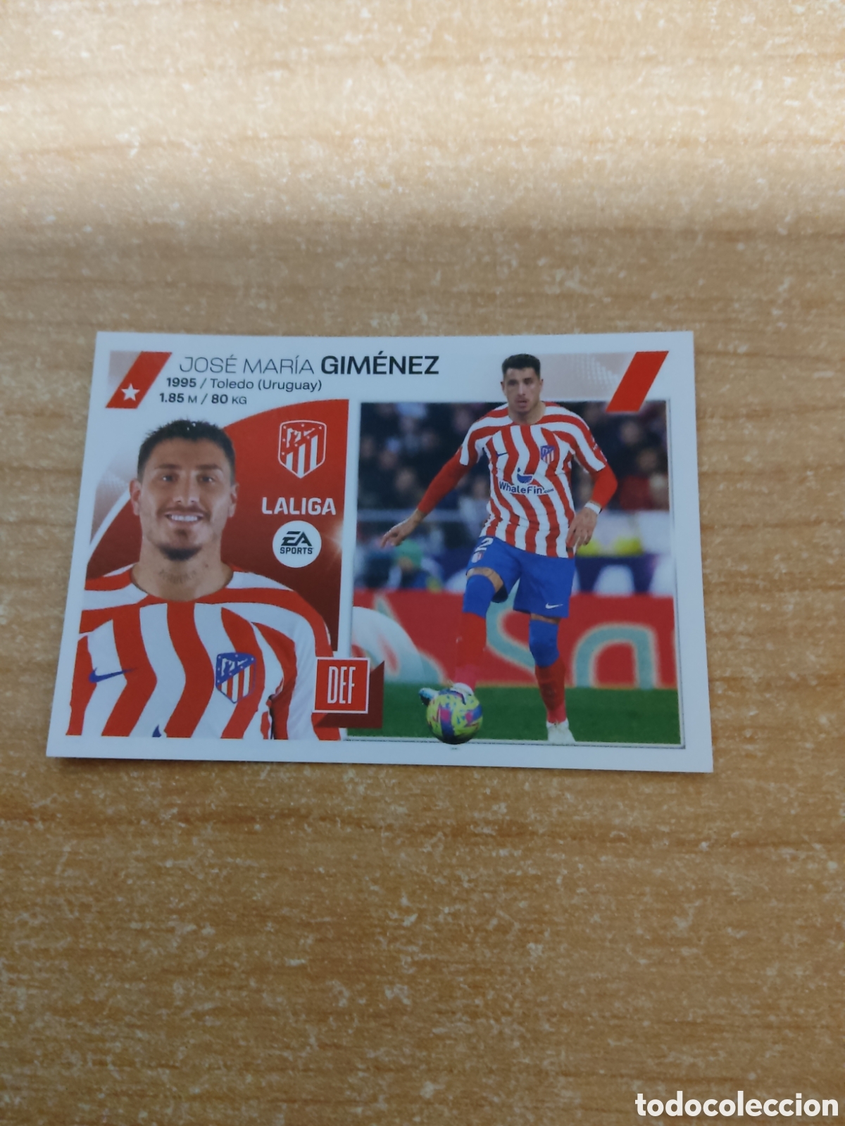 Cromos de f&uacute;tbol: 6 GIMENEZ ATLETICO MADRID LIGA ESTE 2023 2024