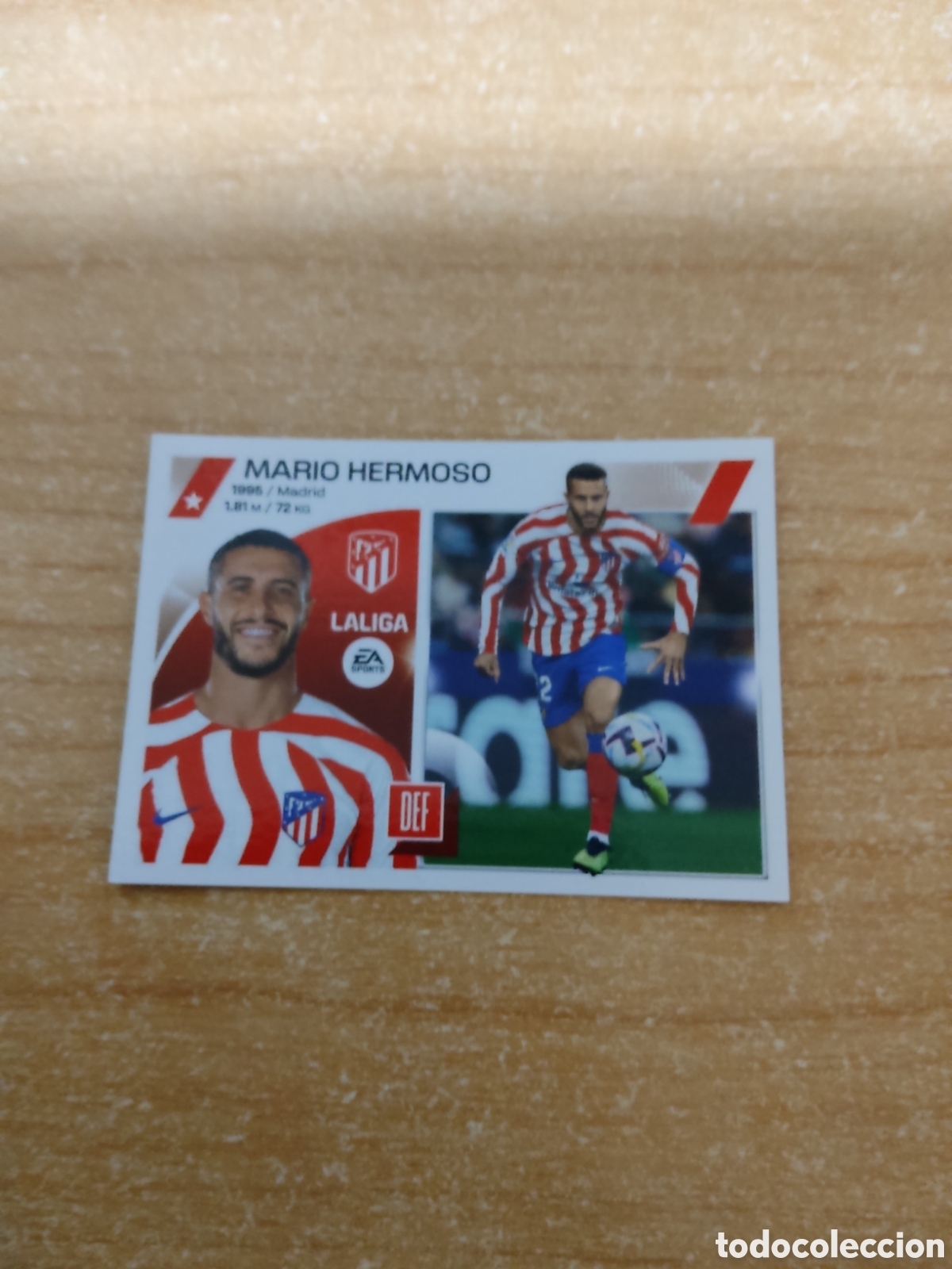 Cromos de f&uacute;tbol: 7 MARIO HERMOSO ATLETICO MADRID LIGA ESTE 2023 2024