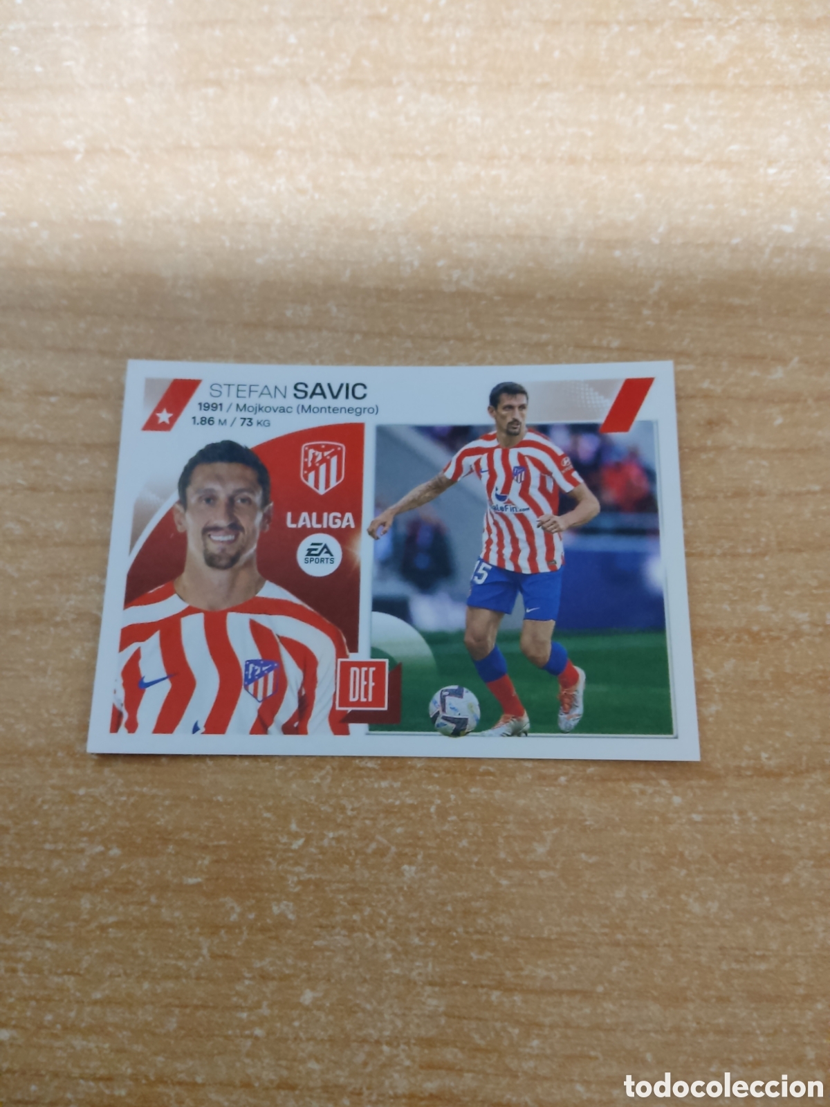 Cromos de f&uacute;tbol: 8 SAVIC ATLETICO MADRID LIGA ESTE 2023 2024