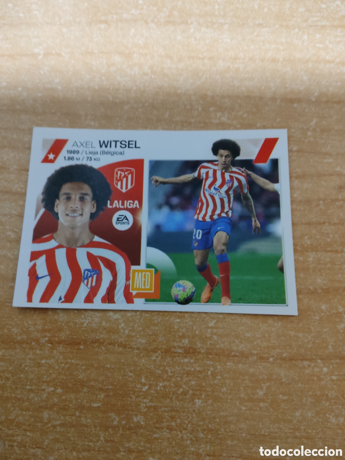 Cromos de f&uacute;tbol: 10 WITSEL ATLETICO MADRID LIGA ESTE 2023 2024