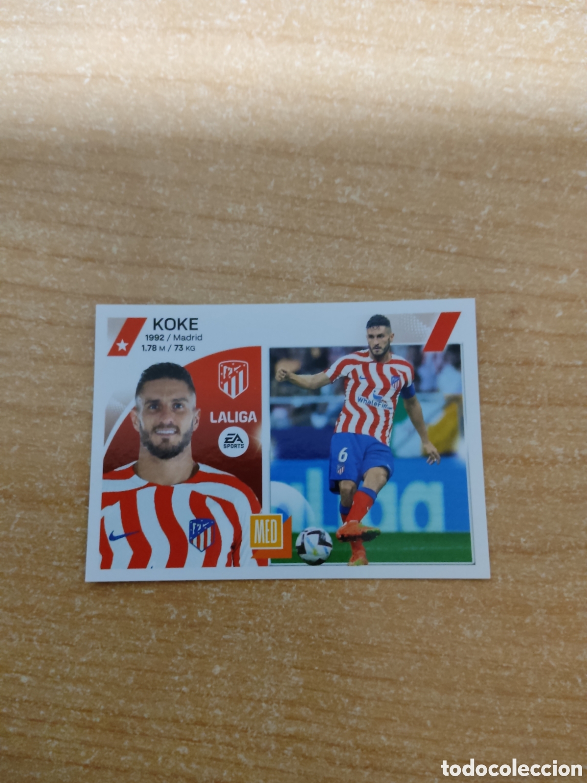 Cromos de f&uacute;tbol: 11 KOKE ATLETICO MADRID LIGA ESTE 2023 2024