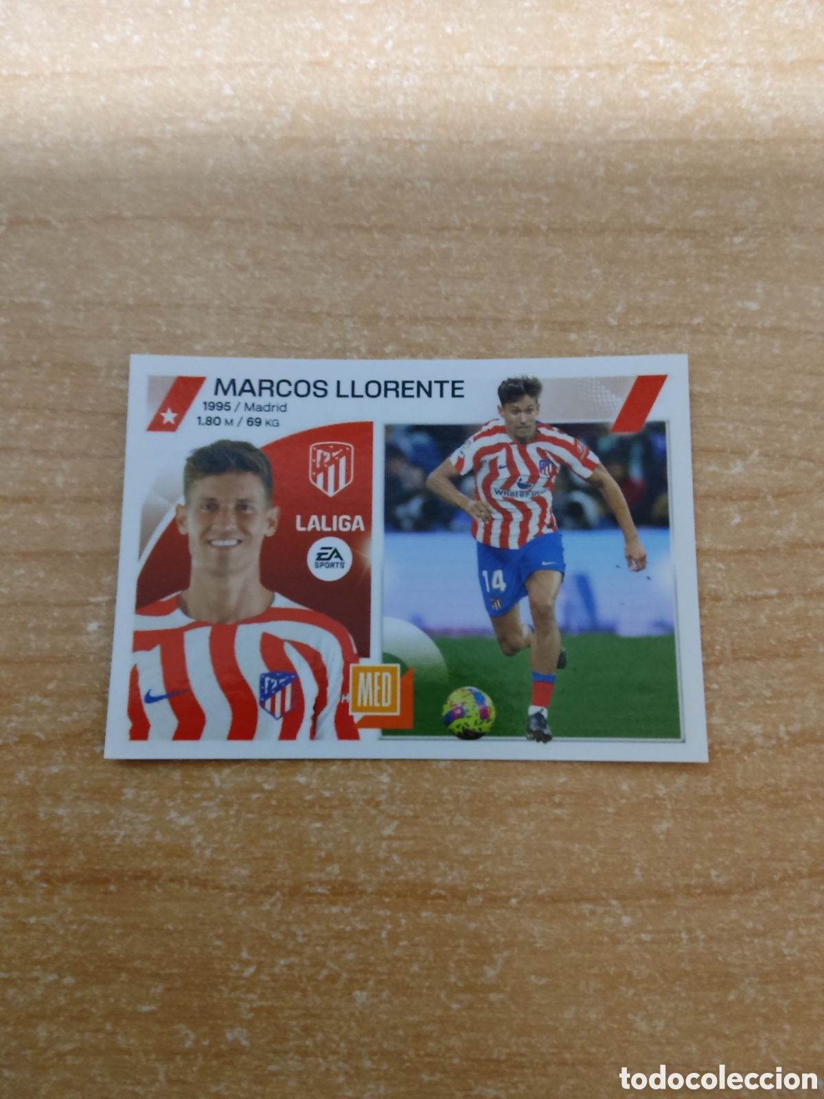 Cromos de f&uacute;tbol: 12 MARCOS LLORENTE ATLETICO MADRID LIGA ESTE 2023 2024