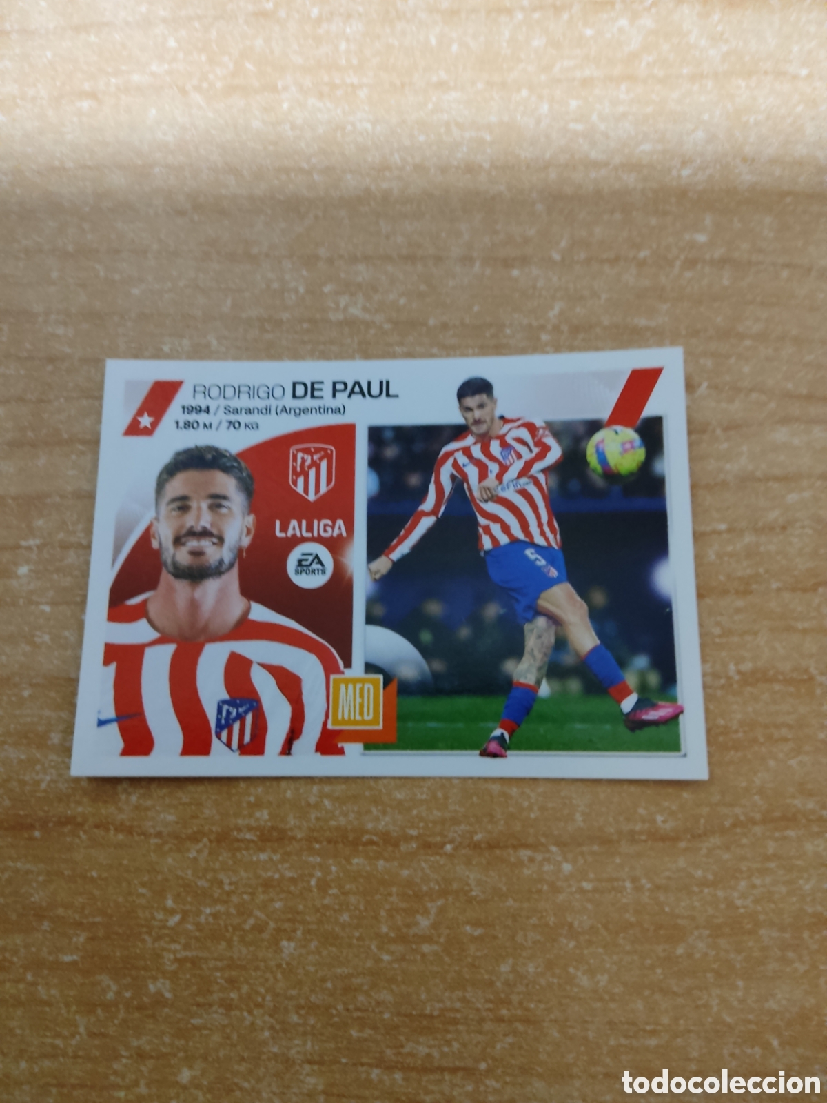 Cromos de f&uacute;tbol: 14 RODRIGO DE PAUL ATLETICO MADRID LIGA ESTE 2023 2024
