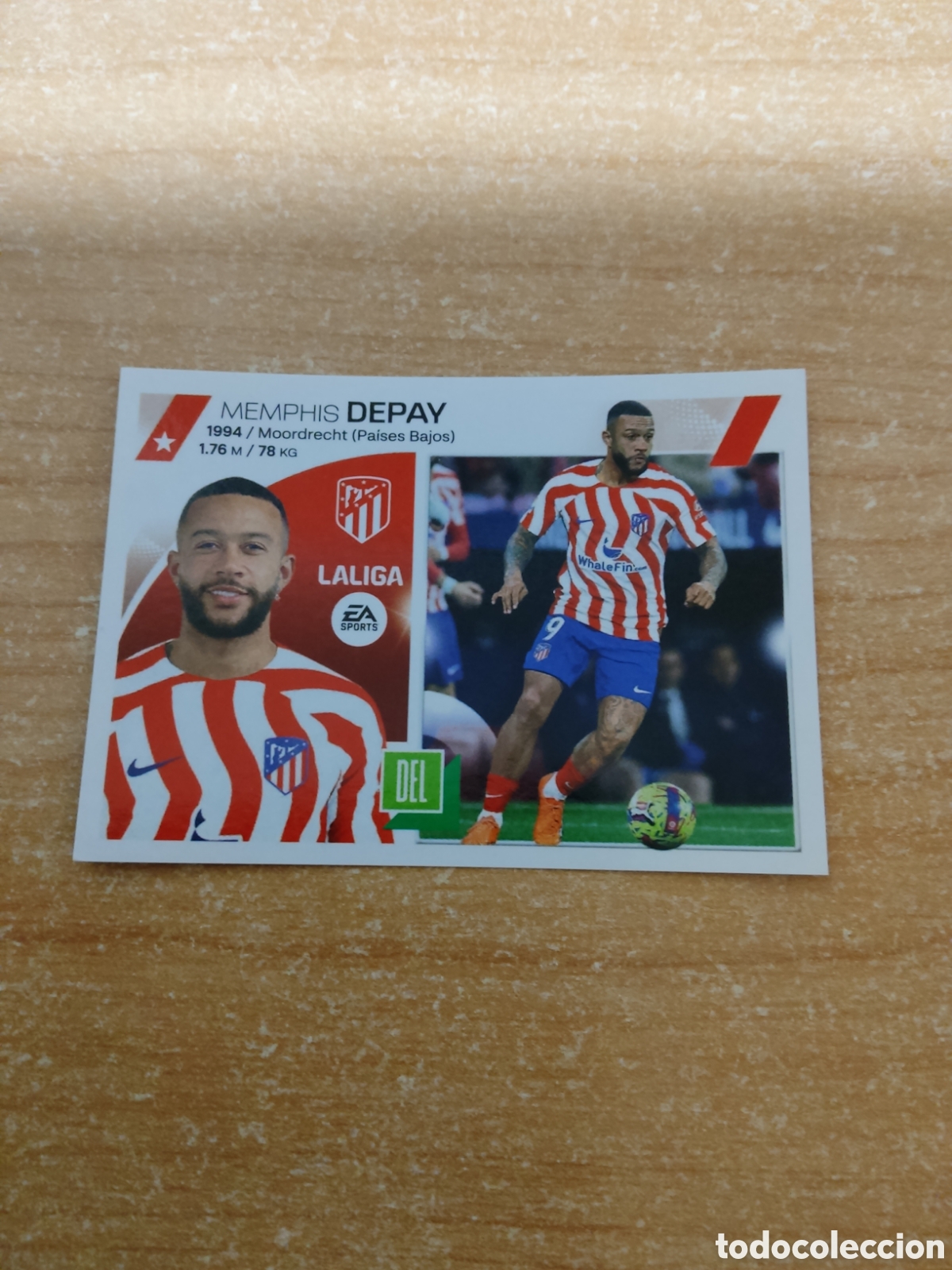 Cromos de f&uacute;tbol: 19 DEPAY ATLETICO MADRID LIGA ESTE 2023 2024