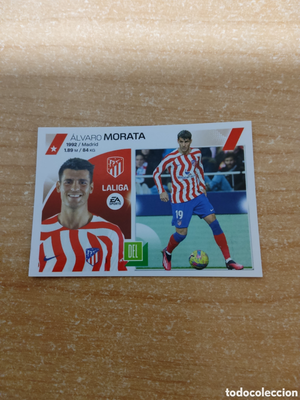 Cromos de f&uacute;tbol: 20 MORATA ATLETICO MADRID LIGA ESTE 2023 2024