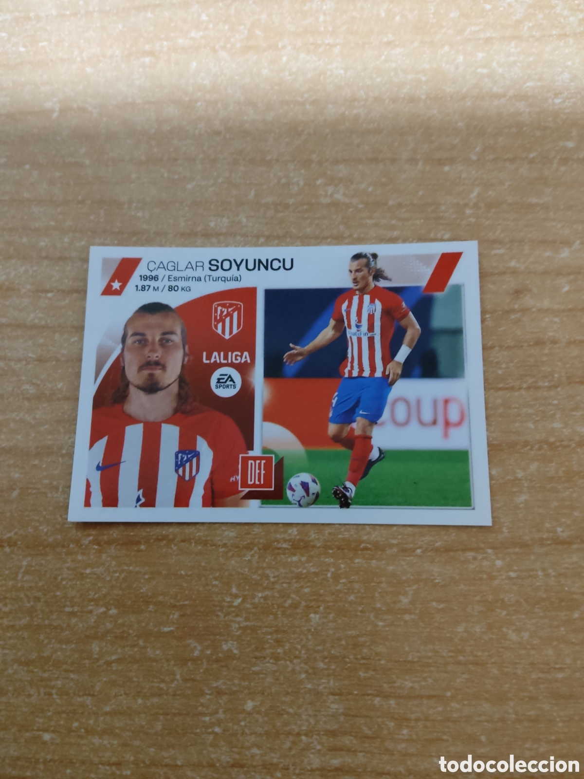Cromos de f&uacute;tbol: 5 SOYUNCU ULTIMO FICHAJE ATLETICO MADRID LIGA ESTE 2023 2024