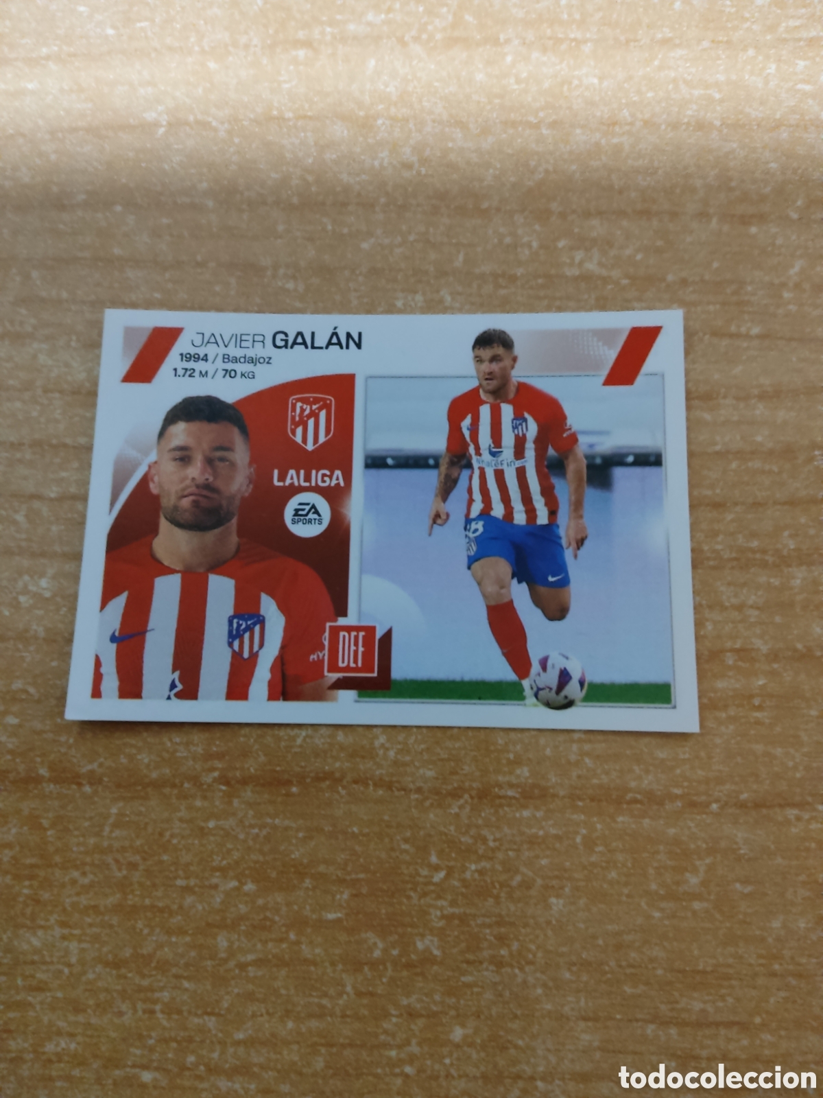 Cromos de f&uacute;tbol: 16 JAVI GALAN ULTIMO FICHAJE ATLETICO MADRID LIGA ESTE 2023 2024