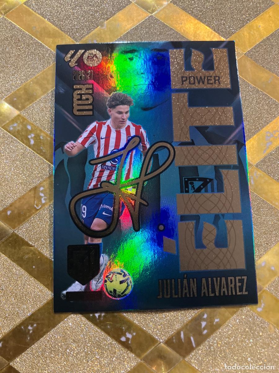 Figurine di Calcio: CROMO FUTBOL NUMERO 8 JULIAN ALVAREZ ATLETICO MADR ELITE POWER LIGA 2026 2027 MEGACRAKS MGK PANINI !