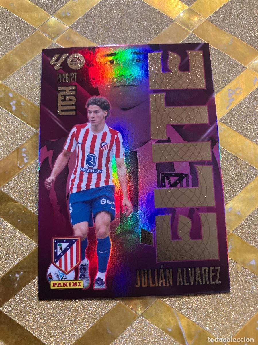 Figurine di Calcio: CROMO FUTBOL NUMERO 8 JULIAN ALVAREZ ATLETICO MADRID ELITE LIGA 2026 2027 MEGACRAKS MGK PANINI !