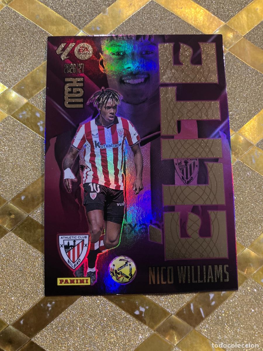 Figurine di Calcio: CROMO FUTBOL NUMERO 12 NICO WILLIAMS ATHLETIC BILBAO ELITE LIGA 2026 2027 MEGACRAKS MGK PANINI !