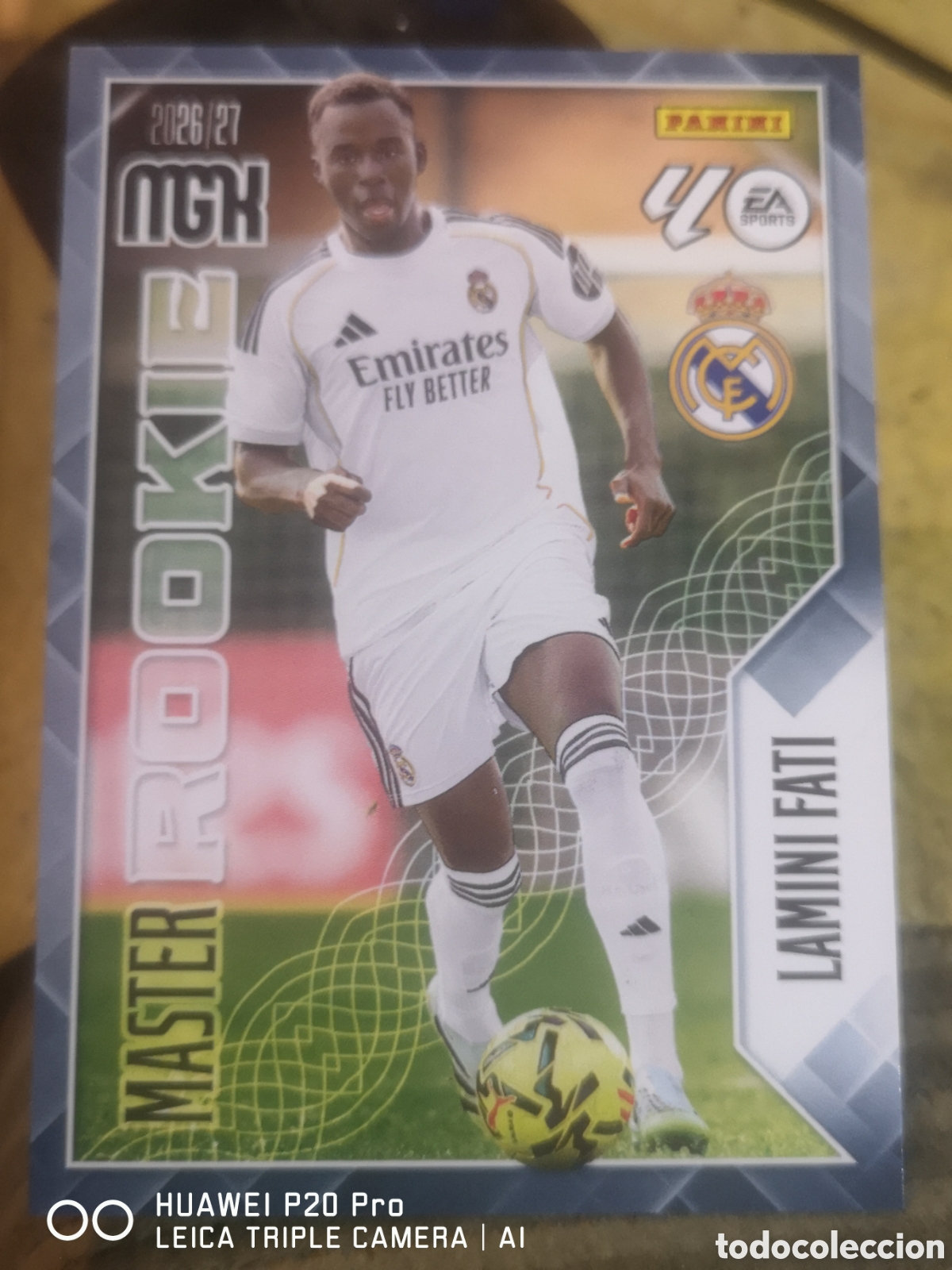 Cromos de f&uacute;tbol: MEGACRACKS 2026 27 MASTER ROOKIE 416 LAMINI FATI REAL MADRID