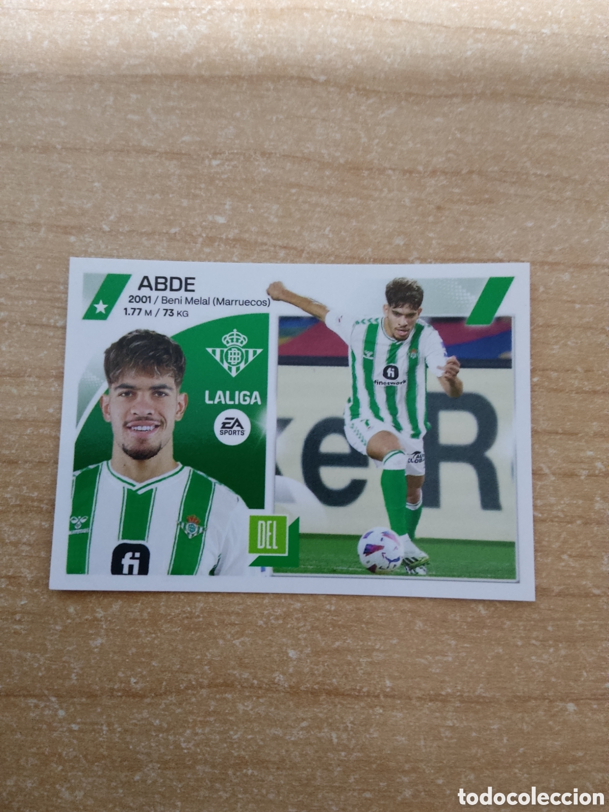 Cromos de f&uacute;tbol: 14 BIS ABDE REAL BETIS LIGA ESTE 2023 2024