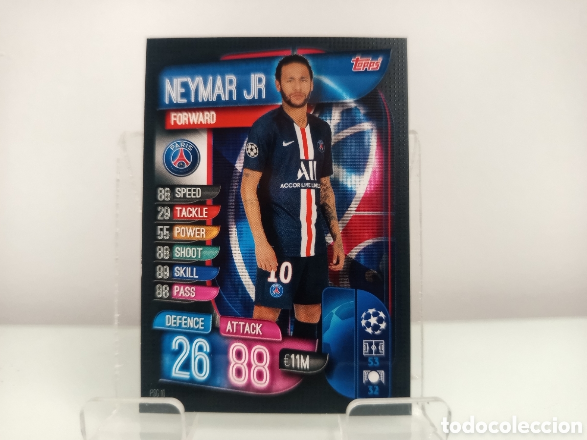 Cromos de f&uacute;tbol: ❇️ CROMO ⚽ NEYMAR JR PSG 10 MATCH ATTAX 19 20 2019 2020 TOPPS PSG ❇️