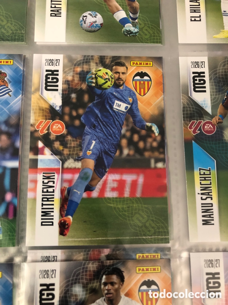 Cromos de f&uacute;tbol: Megacracks 2026 2027 dimitrievski 344 valencia