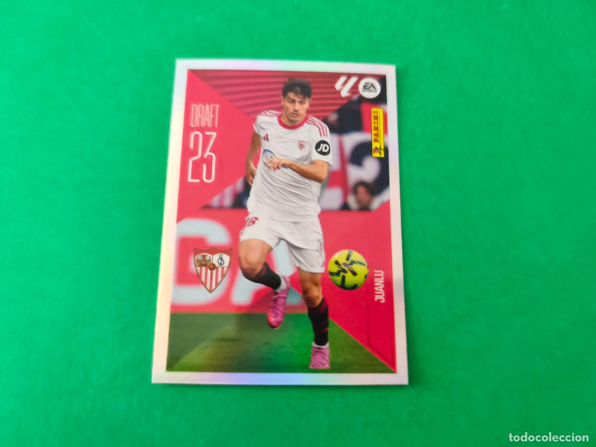 Cromos de f&uacute;tbol: CROMO FUTBOL JUANLU SEVILLA F.C. SIN PEGAR N&ordm; 14 DRAFT 23 LIGA ESTE 2026-2027/26-27