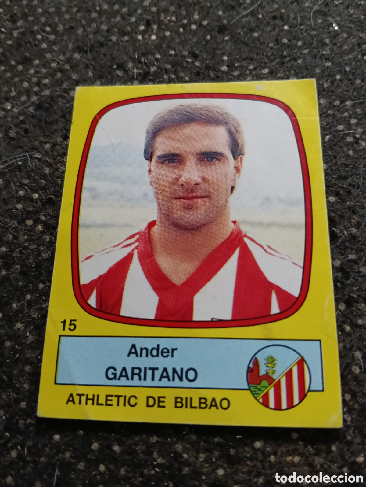 Cromos de f&uacute;tbol: PANINI FUTBOL 89 N&ordm; 15 ATHLETIC BILBAO Garitano NUEVO SIN PEGAR