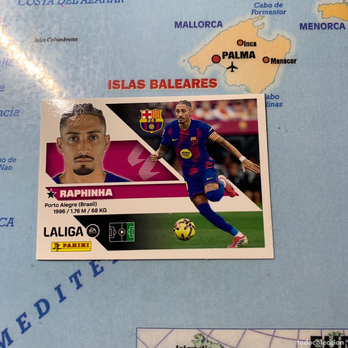 Cromos de f&uacute;tbol: Raphinha n&uacute;mero 19 del Barcelona cromo liga este 26-27 2026-2027
