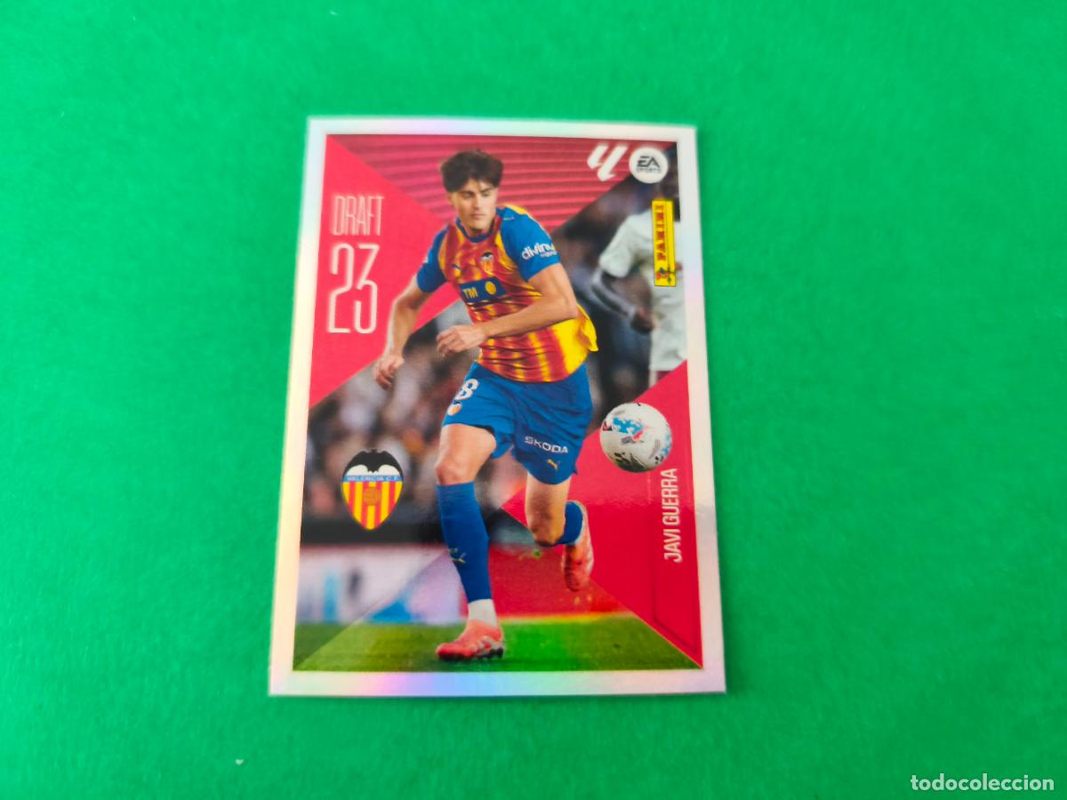 Cromos de f&uacute;tbol: CROMO FUTBOL JAVI GUERRA VALENCIA C.F. SIN PEGAR N&ordm; 12 DRAFT 23 LIGA ESTE 2026-2027/26-27