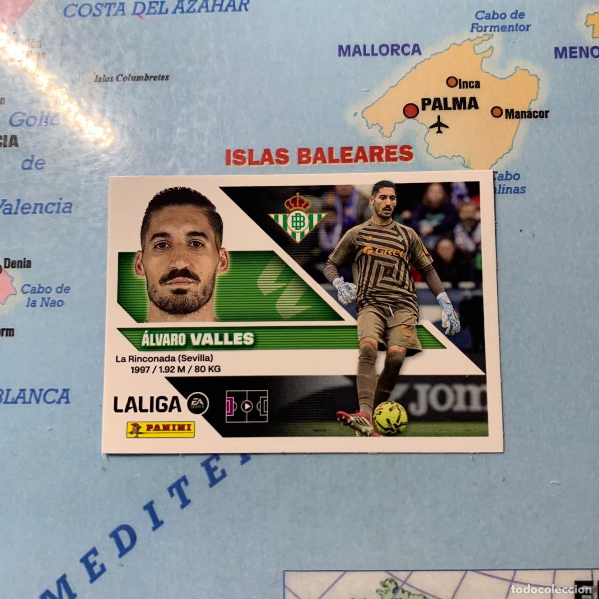 Cromos de f&uacute;tbol: Valles n&uacute;mero 3 del Betis cromo liga este 26-27 2026-2027