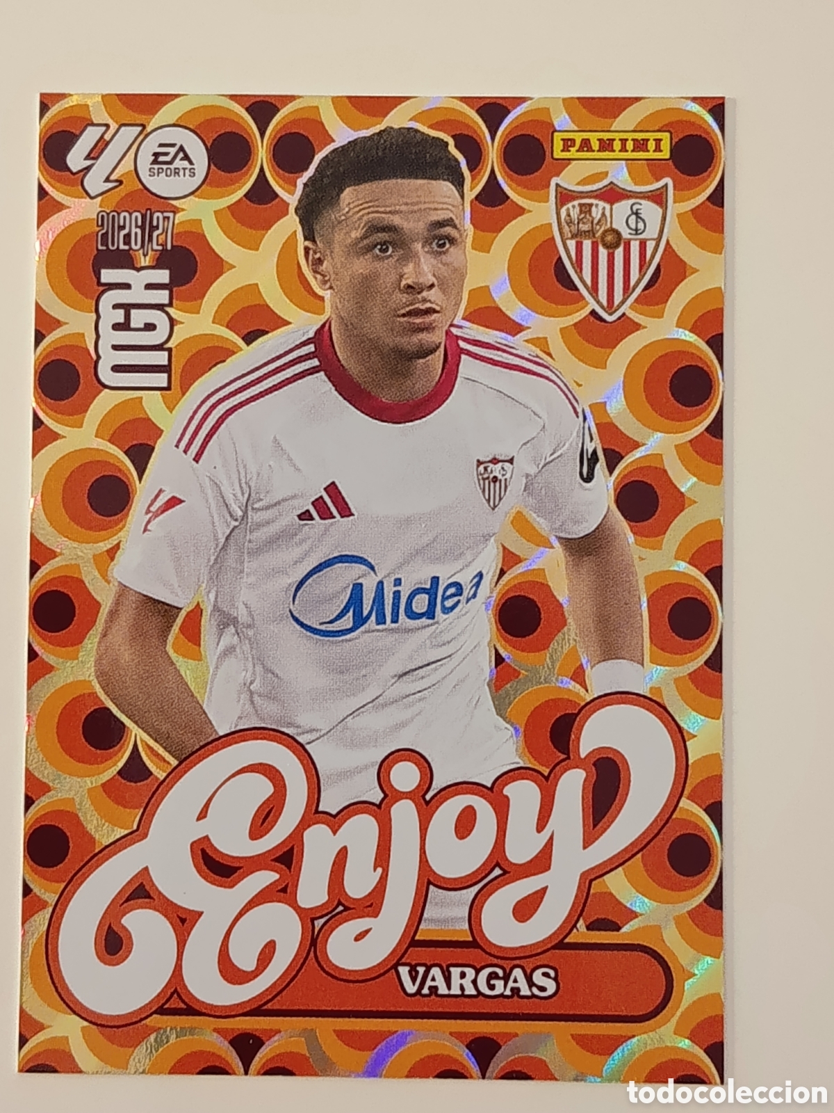 Cromos de f&uacute;tbol: 387 Vargas Enjoy megacracks 2026-2027