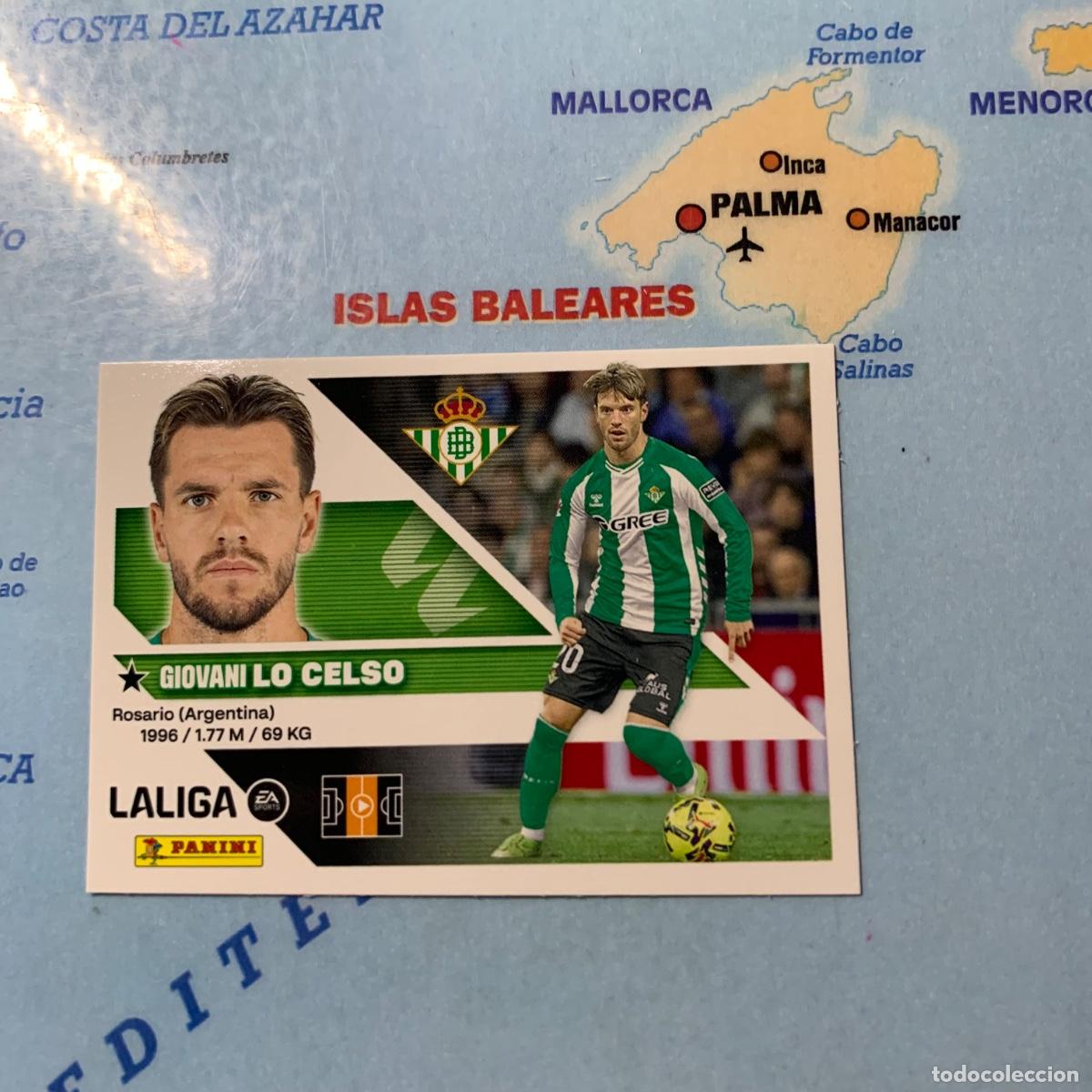 Cromos de f&uacute;tbol: Lo celso n&uacute;mero 14 del Betis cromo liga este 26-27 2026-2027