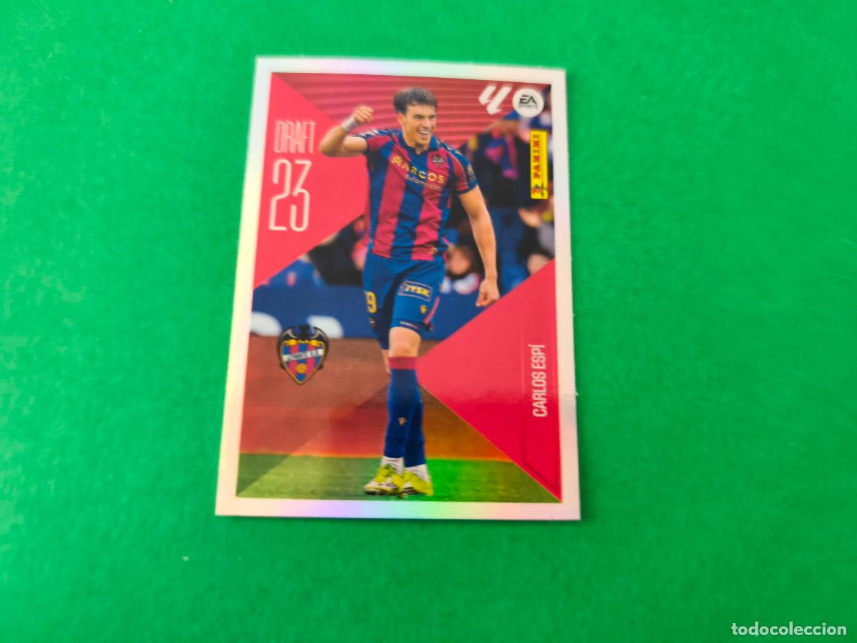 Cromos de f&uacute;tbol: CROMO FUTBOL CARLOS ESPI U.D.LEVANTE SIN PEGAR N&ordm; 4 DRAFT 23 LIGA ESTE 2026-2027/26-27