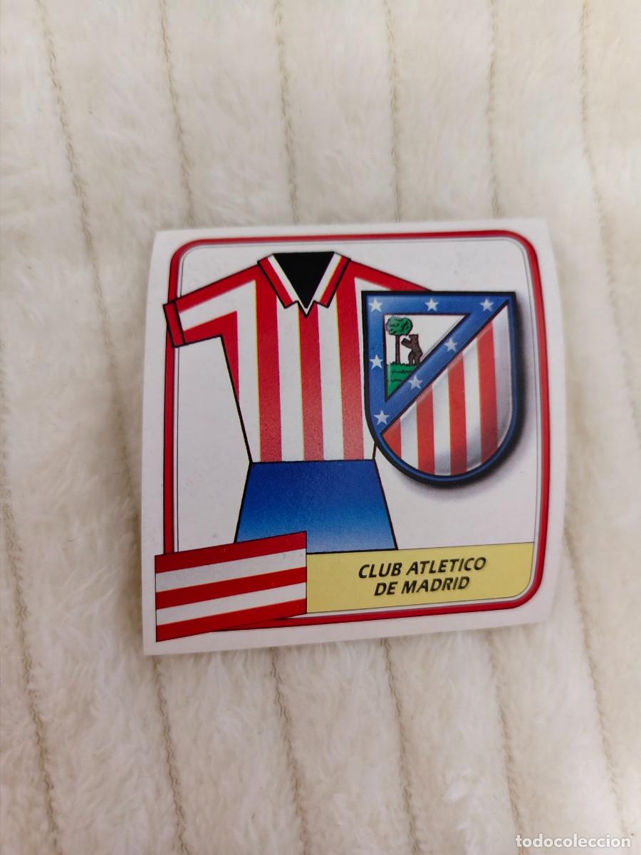 Cromos de f&uacute;tbol: EDICIONES ESTE 89 90 ESCUDO CLUB ATLETICO DE MADRID 1989 1990 DESPEGADO RECUPERADO ALBUM AAQ