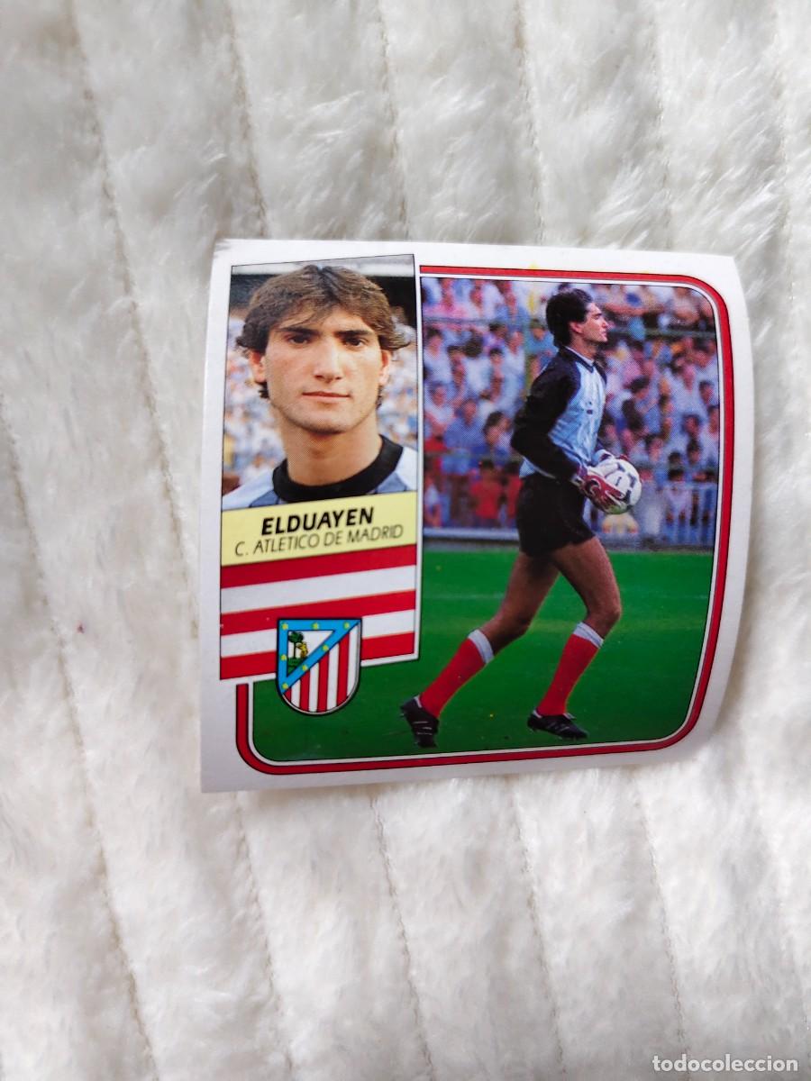 Cromos de f&uacute;tbol: EDICIONES ESTE 89 90 ELDUAYEN CLUB ATLETICO DE MADRID 1989 1990 DESPEGADO RECUPERADO ALBUM AAQ