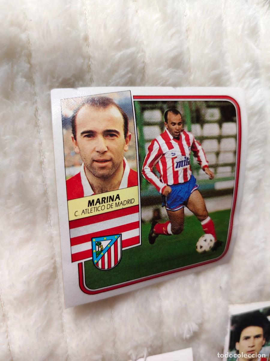 Cromos de f&uacute;tbol: EDICIONES ESTE 89 90 MARINA CLUB ATLETICO DE MADRID 1989 1990 DESPEGADO RECUPERADO ALBUM AAQ