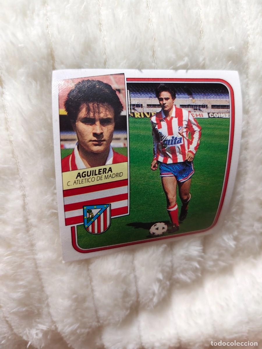 Cromos de f&uacute;tbol: EDICIONES ESTE 89 90 AGUILERA CLUB ATLETICO DE MADRID 1989 1990 DESPEGADO RECUPERADO ALBUM AAQ
