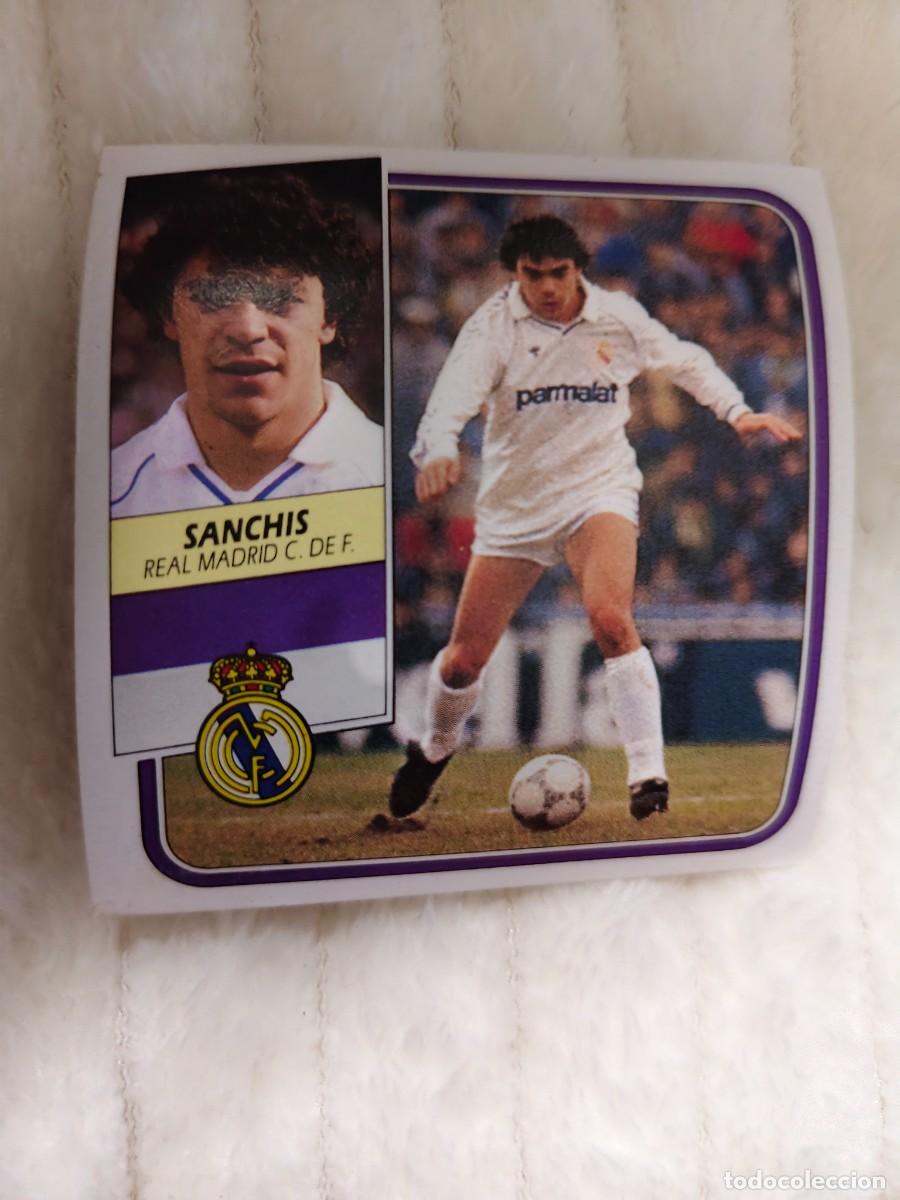 Cromos de f&uacute;tbol: EDICIONES ESTE 89 90 SANCHIS REAL MADRID 1989 1990 DESPEGADO RECUPERADO ALBUM AAQ
