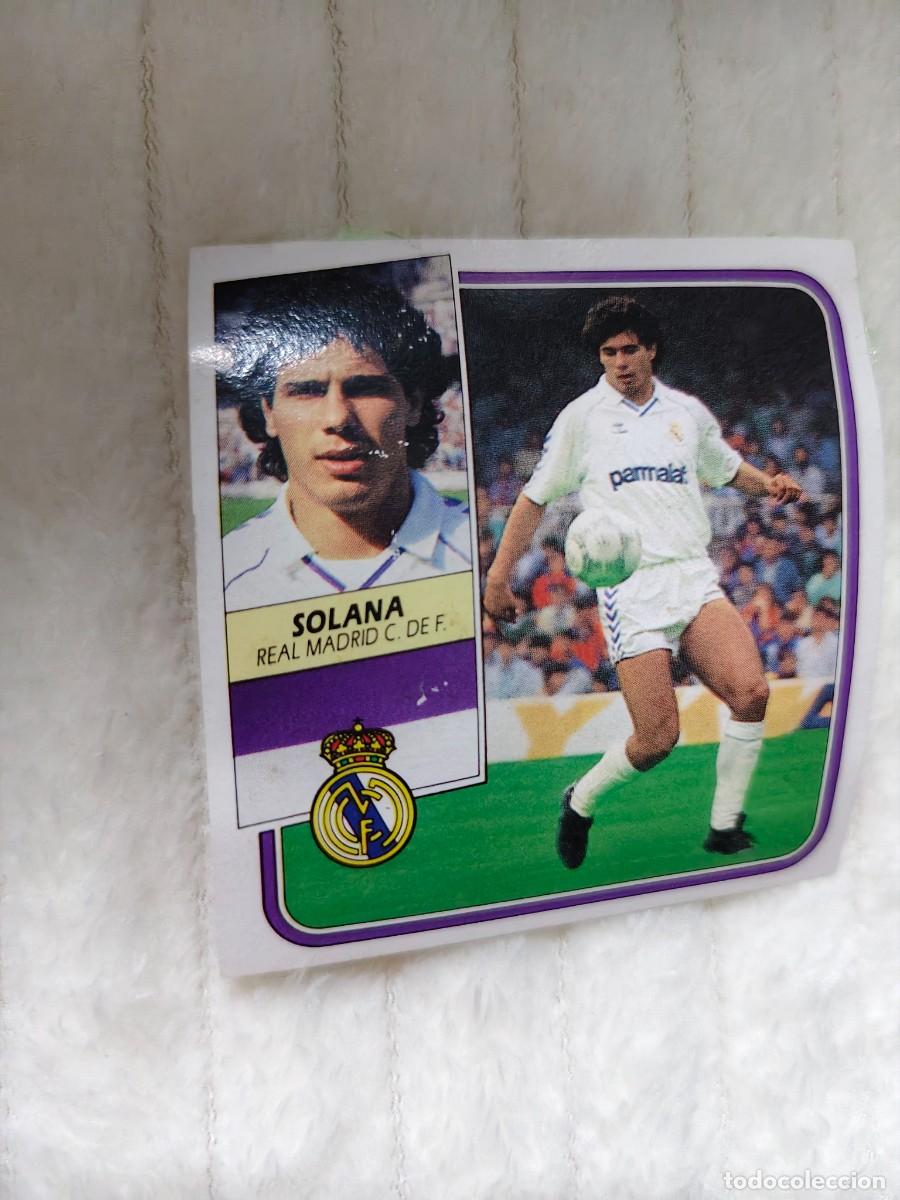 Cromos de f&uacute;tbol: EDICIONES ESTE 89 90 SOLANA REAL MADRID 1989 1990 DESPEGADO RECUPERADO ALBUM AAQ